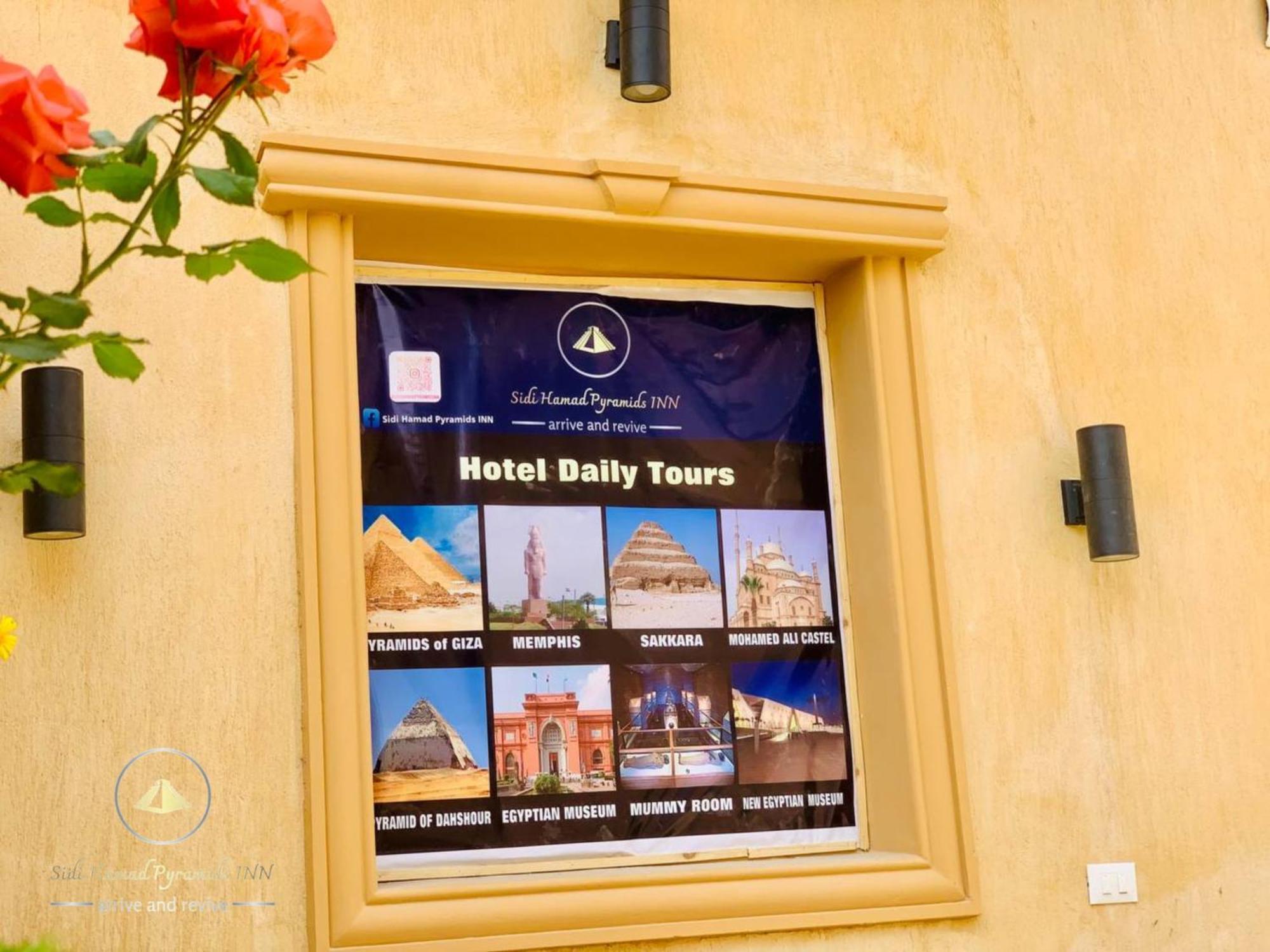 Sidi Hamad Pyramids View Hotel Kafret el-Gabal Kültér fotó