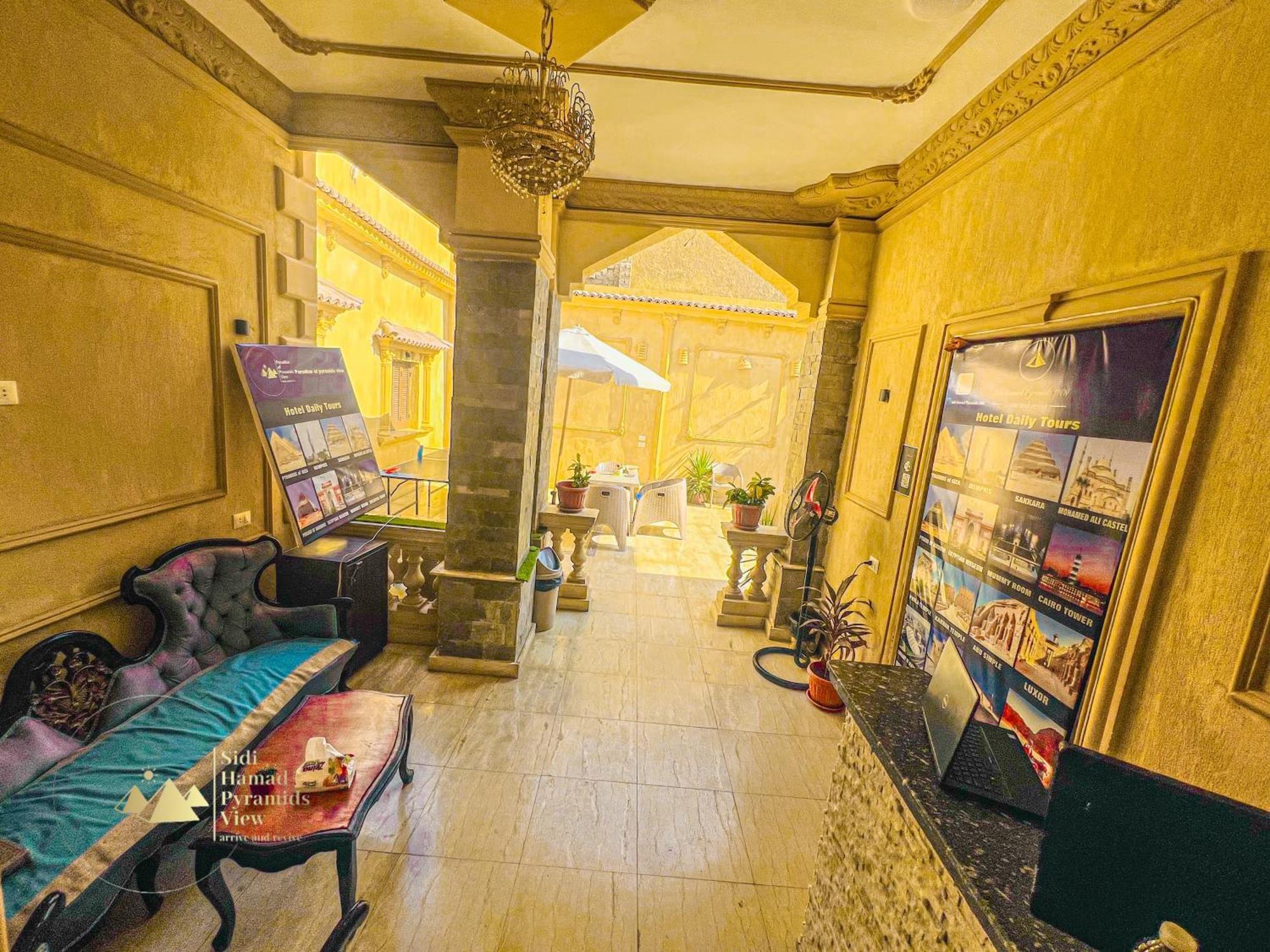 Sidi Hamad Pyramids View Hotel Kafret el-Gabal Kültér fotó