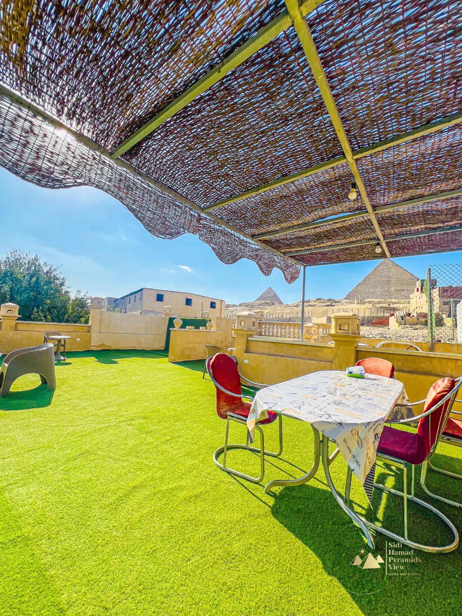 Sidi Hamad Pyramids View Hotel Kafret el-Gabal Kültér fotó