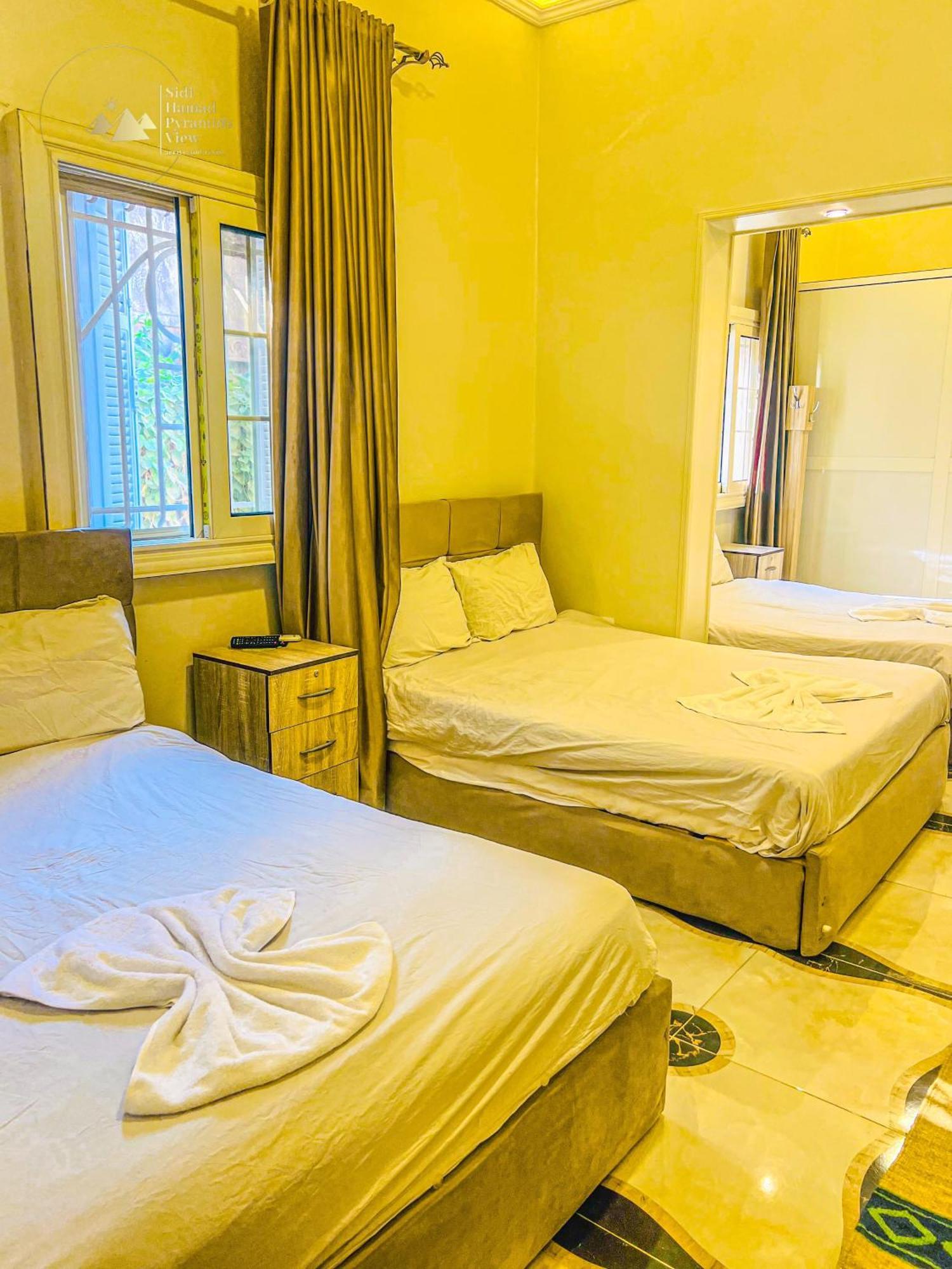 Sidi Hamad Pyramids View Hotel Kafret el-Gabal Kültér fotó