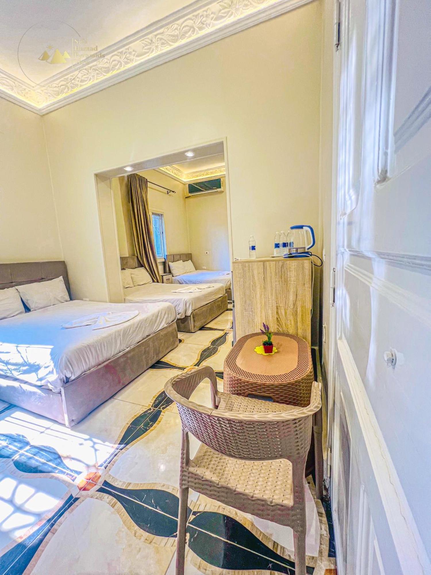 Sidi Hamad Pyramids View Hotel Kafret el-Gabal Kültér fotó