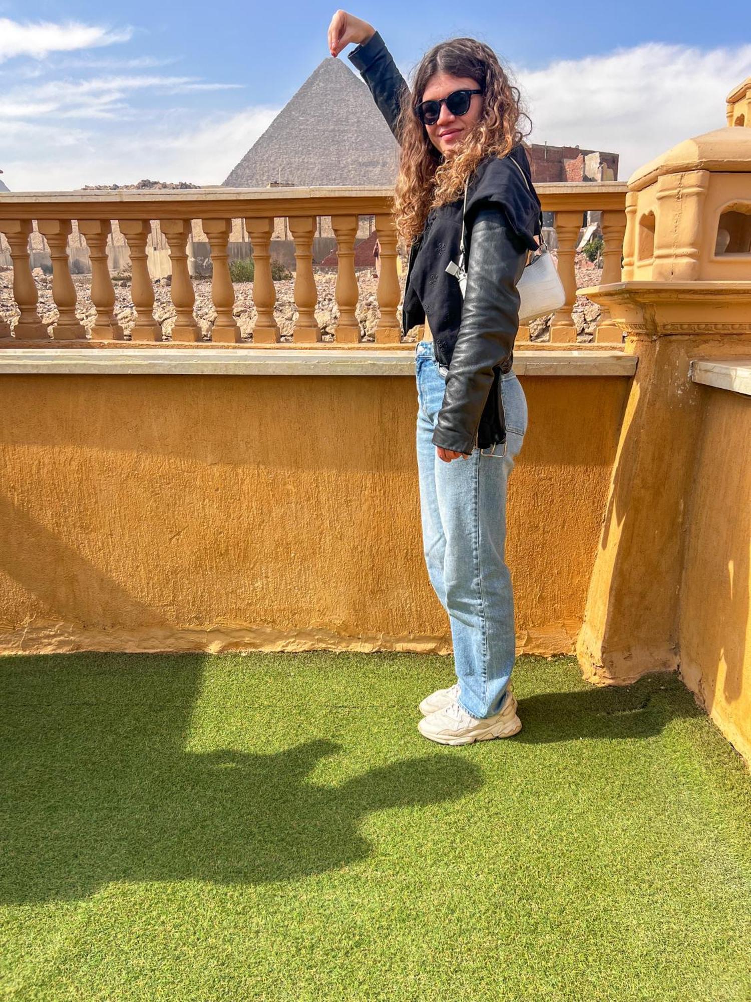 Sidi Hamad Pyramids View Hotel Kafret el-Gabal Kültér fotó
